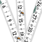 58 inch fishing ruler sticker on boat surface, white, waterproof